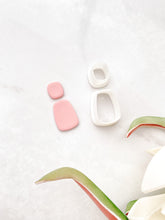 Load image into Gallery viewer, Rectangular Dual Rounded Dangle Set Polymer Clay Cutters