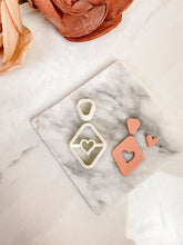 Load image into Gallery viewer, Valentine’s Rhombus Dangle Set