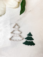 Load image into Gallery viewer, Christmas Tree Triple Dangle Set Polymer Clay Cutters