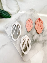 Load image into Gallery viewer, Art Deco Leaf #1 Polymer Clay Cutter