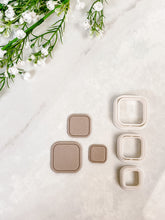 Load image into Gallery viewer, Framed Rounded Square Polymer Clay Cutter