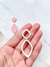 Load image into Gallery viewer, Rhombus Rounded Duo Dangle Polymer Clay Cutter