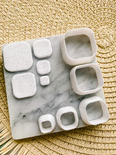 Load image into Gallery viewer, Square Shape with Rounded Corners Polymer Clay Cutters
