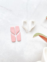 Load image into Gallery viewer, Rectangular Organic Dual Dangle Mirrored Set Polymer Clay Cutters