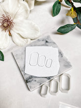 Load image into Gallery viewer, Beveled Rectangle Skinny Polymer Clay Cutter