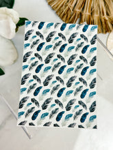 Load image into Gallery viewer, Transfer Paper 089 Blue Feathers | Floral Image Water Transfer