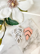 Load image into Gallery viewer, Triple Floral Dangle Polymer Clay Cutter Set
