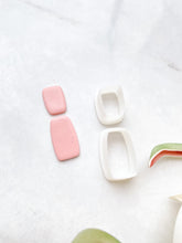 Load image into Gallery viewer, Rectangular Dual Dangle Set Polymer Clay Cutters