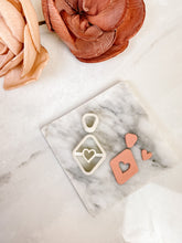 Load image into Gallery viewer, Valentine’s Rhombus Dangle Set