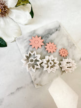 Load image into Gallery viewer, Flower #2 Embossed Center Polymer Clay Cutter
