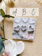Load image into Gallery viewer, Hearts Shape Polymer Clay Cutters