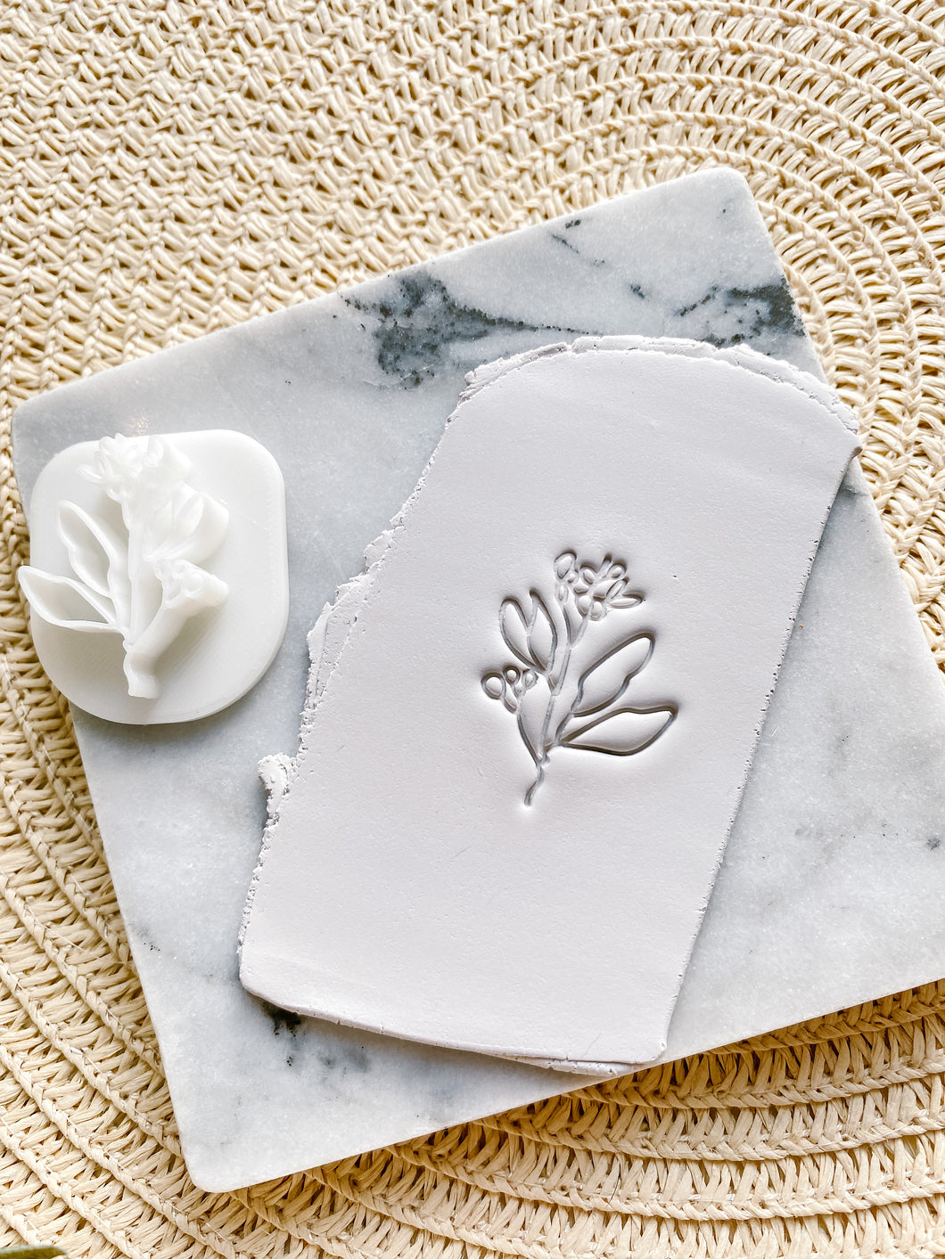 Plant Polymer Clay Embossing Stamps