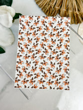 Load image into Gallery viewer, Transfer Paper 076 Brown Flowers | Floral Image Water Transfer