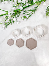 Load image into Gallery viewer, Framed Hexagon Polymer Clay Cutter
