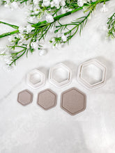 Load image into Gallery viewer, Framed Hexagon Polymer Clay Cutter