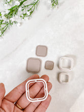Load image into Gallery viewer, Framed Rounded Square Polymer Clay Cutter