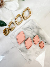 Load image into Gallery viewer, Framed Rhombus Rounded Walls Polymer Clay Cutter