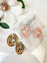 Load image into Gallery viewer, Floral Oval with Cutout Polymer Clay Cutter
