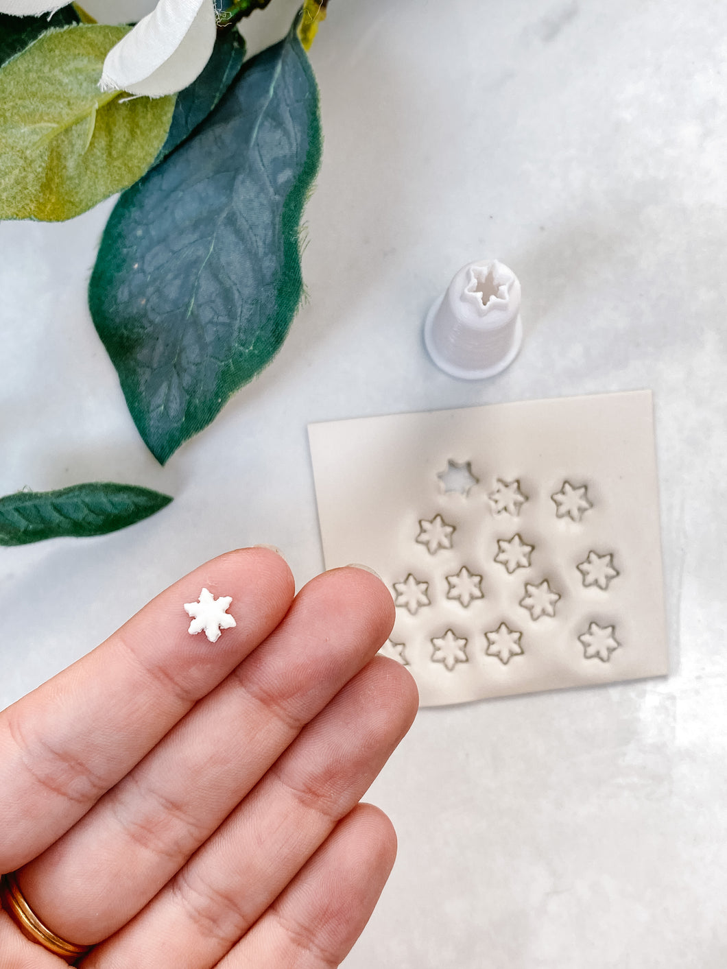 Snowflake Christmas Micro Polymer Clay Cutter