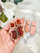 Load image into Gallery viewer, Geometric Robot Dangle Set Polymer Clay Cutters