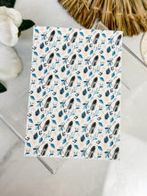 Load image into Gallery viewer, Transfer Paper 069 Feathers in Blue | Floral Image Water Transfer