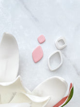 Load image into Gallery viewer, Rhombus Rounded Duo Dangle Polymer Clay Cutter