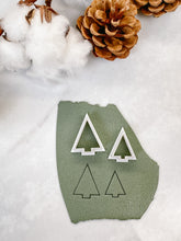 Load image into Gallery viewer, Pointy Christmas Tree Polymer Clay Cutter