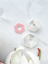 Load image into Gallery viewer, Extruded Hexagon Polymer Clay Cutter
