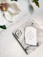 Load image into Gallery viewer, Rhombus Skinny Donut Polymer Clay Cutter