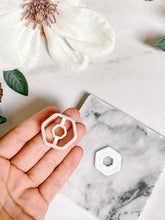 Load image into Gallery viewer, Hexagon Donut Polymer Clay Cutter