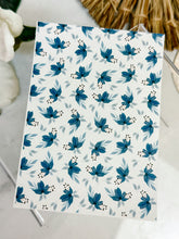 Load image into Gallery viewer, Transfer Paper 105 Navy Flowers | Floral Image Water Transfer