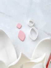 Load image into Gallery viewer, Rhombus Rounded Duo Dangle Polymer Clay Cutter