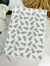 Load image into Gallery viewer, Transfer Paper 108 Tiny Purple Flowers | Floral Image Water Transfer