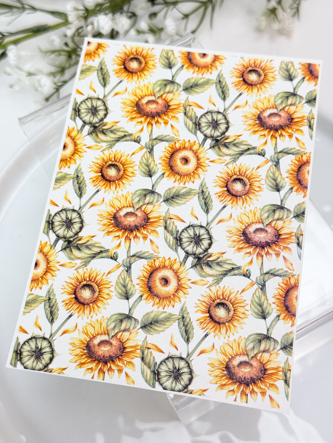 Transfer Paper Sheet 521 Sunflowers | Image Water Transfer
