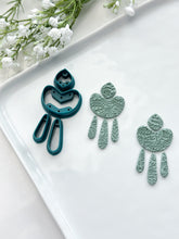 Load image into Gallery viewer, Rounded Quadruple Dangle with Drill Guides Polymer Clay Cutters
