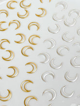Load image into Gallery viewer, 24K Gold/925 Sterling Silver Plated Moon Bezels
