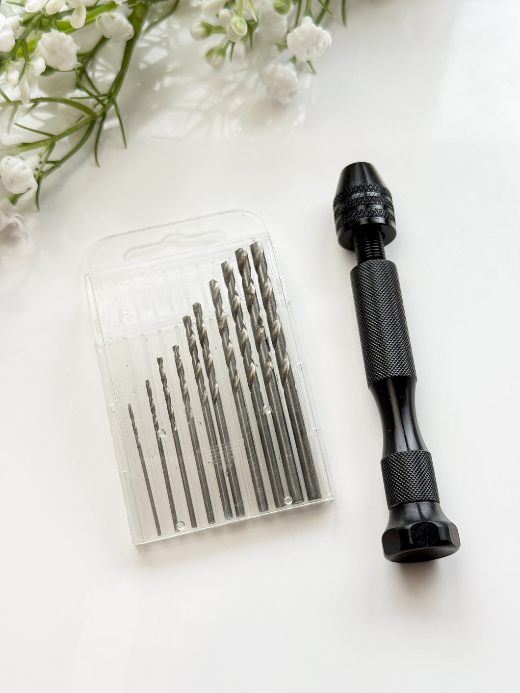 Hand-drill Set with 10 Different Sizes Drill Bits