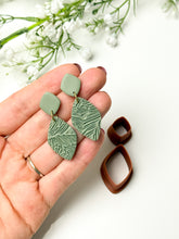 Load image into Gallery viewer, Rhombus Rounded Duo Dangle Polymer Clay Cutter
