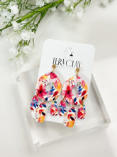 Load image into Gallery viewer, The Red Flower Quadruple Dangles (also in silver)
