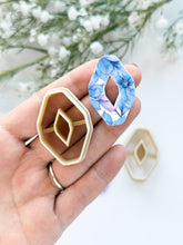 Load image into Gallery viewer, Rhombus Geometric Donut Polymer Clay Cutter
