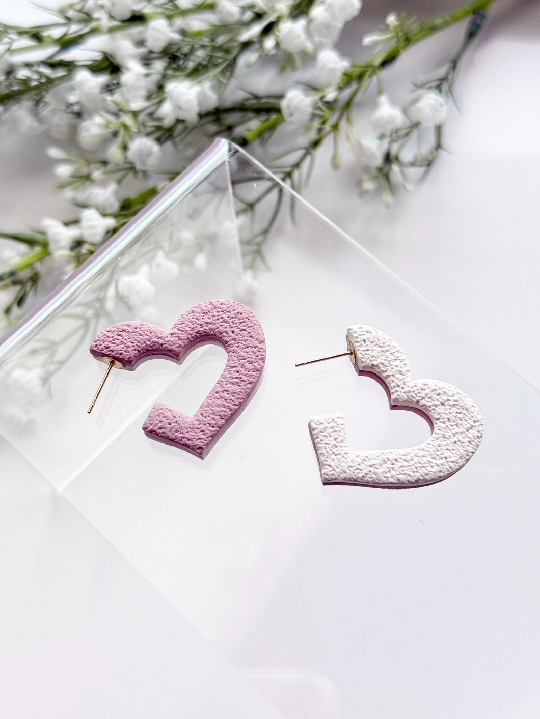 The Double-sided Heart Hoops (one-of-a-kind)