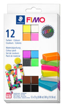 Load image into Gallery viewer, Fimo Soft Set - 12 Colour Pack Neon 12x25g
