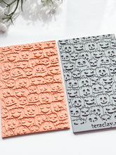 Load image into Gallery viewer, Pumpkin Halloween Rubber Texture Mat for Polymer Clay
