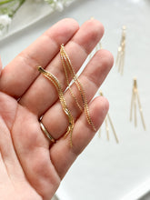 Load image into Gallery viewer, 18K Gold Plated Chain Tassel Pendant with One Hole
