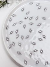 Load image into Gallery viewer, Real Platinum Plated Glass Drop Link Connector with Two Holes
