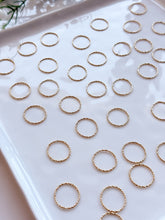 Load image into Gallery viewer, 18K Gold Plated Textured Circle Bezel | Nickel Free (multiple sizes available!)
