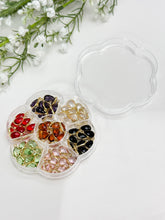 Load image into Gallery viewer, Gold Plated Glass Drop Charms in 7 colors - 70pcs set
