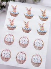 Load image into Gallery viewer, Transfer Paper 458 Bunny &amp; Egg Basket | Image Water Transfer
