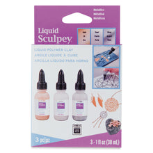 Load image into Gallery viewer, Liquid Sculpey Multipack - Metallics 3 x 29 ml
