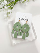 Load image into Gallery viewer, The Green Quadruple Dangles (also in silver)
